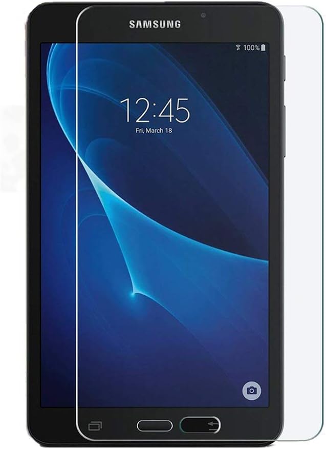 KIQ Galaxy Tab A 7.0 T280 Tempered Glass Screen Protector, 9H Tough 0.30mm Scratch-Resist Self-Adhere Easy-to-Install with Cleaning Cloth for Samsung Galaxy Tab A 8.0 SM-T280