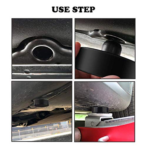 HXXF Tesla Model 3 Jack Lift Pad Adapter Tool Jack Point Pad Sturdy Adapter Protects Battery,Paint & Chassis from Damage (4 Pack)