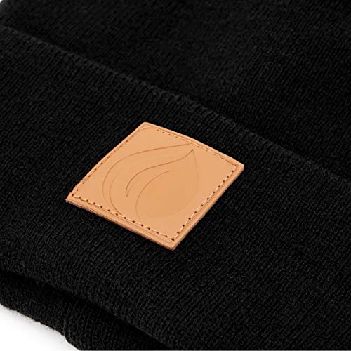 Occulto-Leatherpatch-Winter-Muetze-Beanie