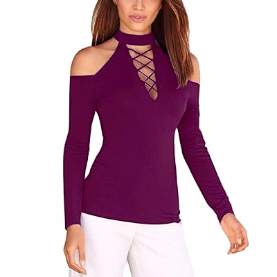 iDWZA Women's Long Sleeve Solid Strapless Blouse Kuwait Ubuy