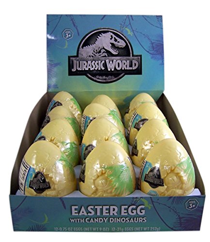 Jurassic world plastic easter eggs with candy dinosaurs…