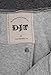DJT Men's Oblique Zipper Hoodie Casual Top Coat Slim Fit Jacket Light Grey M