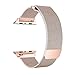 OROBAY Compatible with Apple Watch Band 38mm 40mm, Stainless Steel Milanese Loop with Magnetic Closure Replacement Band Compatible with Apple Watch Series 4 Series 3 Series 2 Series 1, Champagne Gold