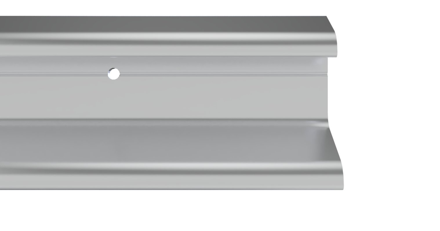 STORMGUARD 07SR1630914A Double Fin Rain Deflector Weather Bar Aluminium, Aluminium, 914mm (3'0")