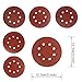 Coceca 60pcs Orbit Sander Sandpaper 5 Inches Orbital Sanding Discs Each 10pcs of 60 80 120 180 240 320 Grits for Power Random Orbit Sanders