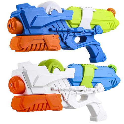 YOUNG CHOI'S 2 Packs Water Gun for Kids, Toddlers Outdoor & Party Favors Water Game Toy Gun, Summer Beach Swimming Pool Water Toys Set for Teen and Adults - Thumbnail 7