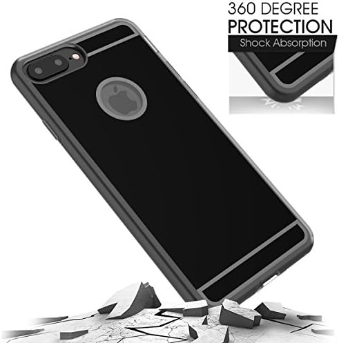 Qi Wireless Charging iPhone 7 / 6s / 6 Receiver Case, 1Amp Output, for GMC, Chevrolet, Cadillac, Toyota, BMW, Lexus, Kia, In-Car wireless charging (Black)