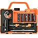 Professional Precision Screwdriver Set (45 in 1) and Cell Phone Repair Tool Kit for Mobile Smartphone, iPad, Computer, Laptop, Electronics (6pcs Octopus Microfiber Bonus)