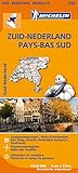 NEDERLAND ZUID / PAYS-BAS SUD 11532 CARTE ' REGIONAL ' MICHELIN KAART (Multilingual Edition) by 