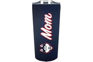 Campus Colors NCAA Stainless Steel Travel Tumbler for Mom - 18 oz - Double Walled Insulated Drinkware (UCONN Huskies - Navy)