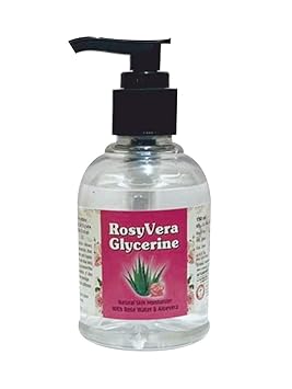 Ayurved India - Rosyvera Glycerine | Natural Premium Skin Moisturizer with Rose Water and Aloevera for Skin | For Natural Glow of Skin | 150 ML