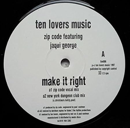 Make It Right Zip Code 12 Amazon De Musik