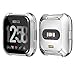 SIRUIBO Compatible Fitbit Versa Case, TPU Plated Screen Protector Rugged Cover All-Around Protective Bumper Shell Compatible Fitbit Versa Smartwatch, Clear