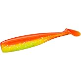 Lunker City Fishing Shaker 6" Swimbait Soft Plastic Bass Lure with Tail Swimming and Wobbling Action Swim Bait, 4 Per Bag, Made in The USA