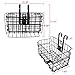 Yaesport Folding Rear Bike Basket Wire Mesh Fold-Up Detchable Front Bag Rear Hanging Bike Basket Bicycle Bag Cargo Rack for Mountain Bike Accessories Bike Frame Basket 1 Packthumb 1