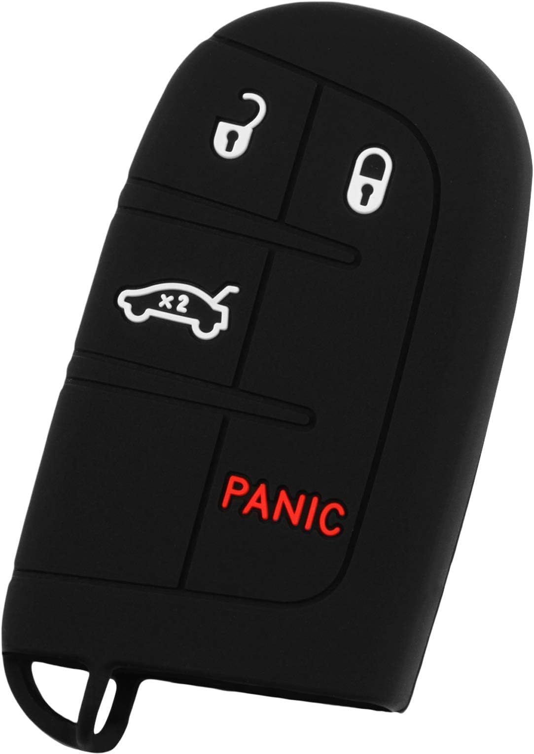 KeyGuardz Keyless Entry Remote Car Smart Key Fob Shell Cover Soft Rubber Case for Dodge Challenger Charger Dart Chrysler 300