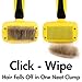 barkOutfitters Cat Slicker Brush, Quick Self-Cleaning Pro Quality Grooming Comb for Cats