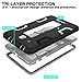 KAKA Galaxy Tab E 8.0 Case, [Kickstand Features][Shock Absorption] Three-Layer Heavy Duty Rugged Armor High Impact Resistant Bumper Protective Case Cover for Galaxy Tab E 8.0