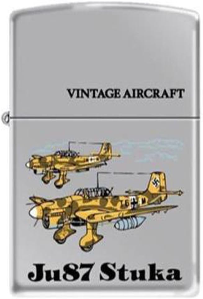 Zippo Vintage Aircraft Ju87 Stuka High Polished Chrome 521