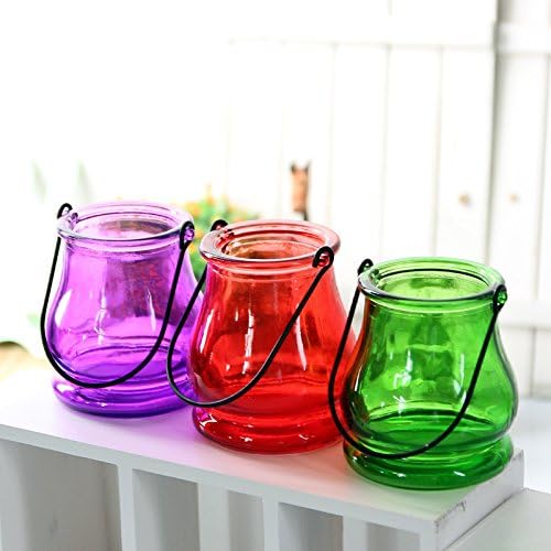 Vase Fillers Hanging Glass Vase Decor Colored Hydroponic Pot Vases Decoration Random color