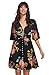 Milumia Women's Boho Button up Split Floral Print Flowy Party Dress