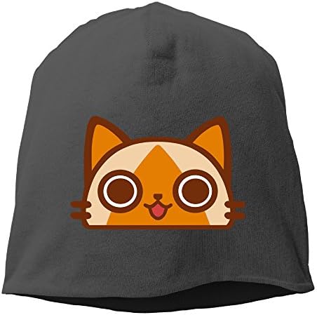 WHITECROW Unisex Beanie Hat-airou Black