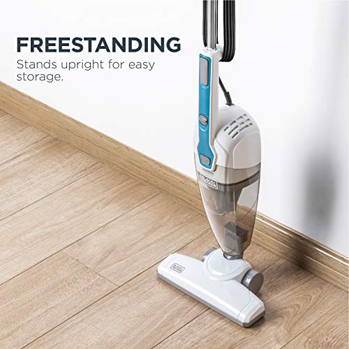 Black & Decker - Aspiradora de Palo, Potente succión 3 en 1, pequeña