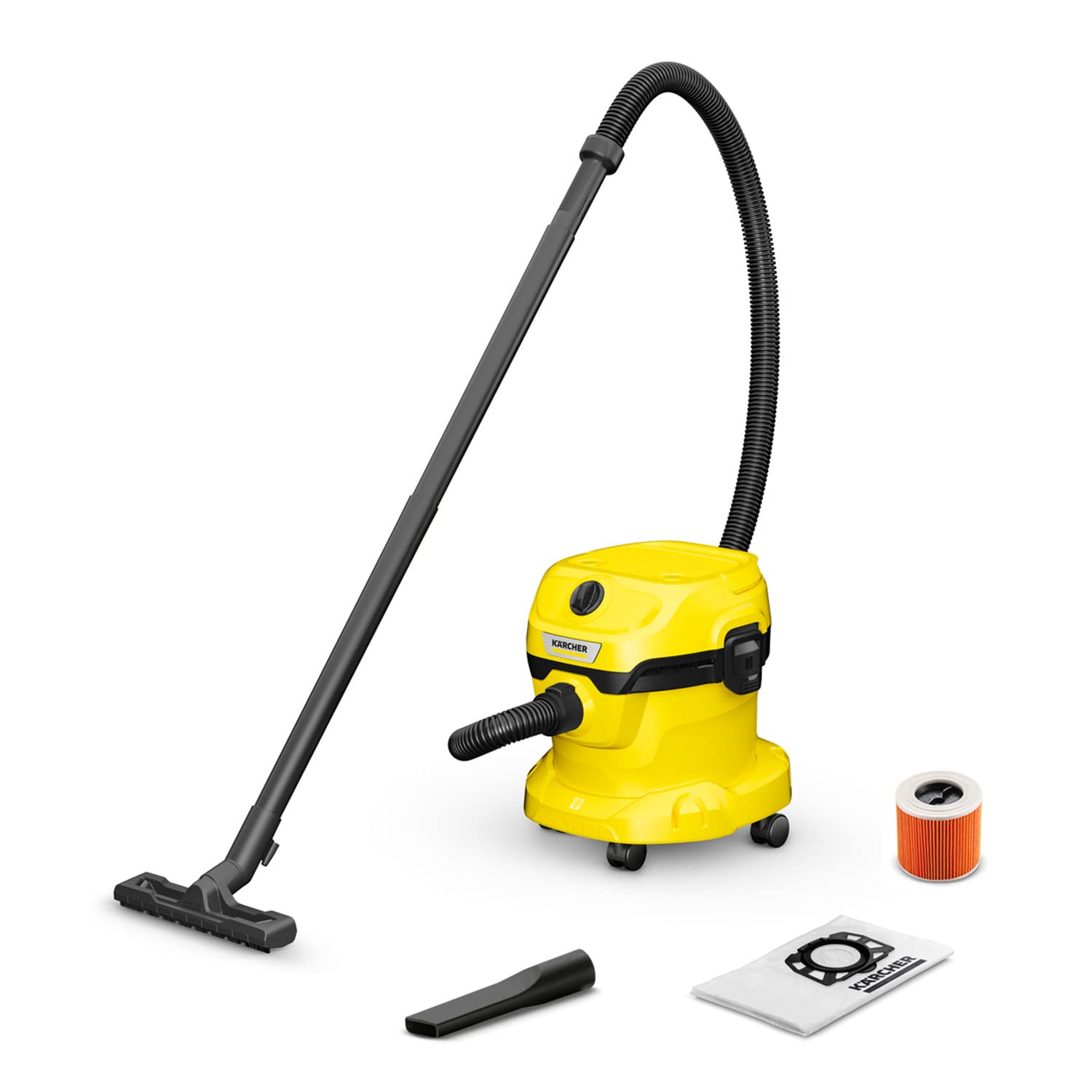 Karcher-Aspirador-en-Seco-y-Humedo-WD-2-Plus-V-12418C-funcion-de-soplado-1000W-deposito-de-plastico-12l-Manguera