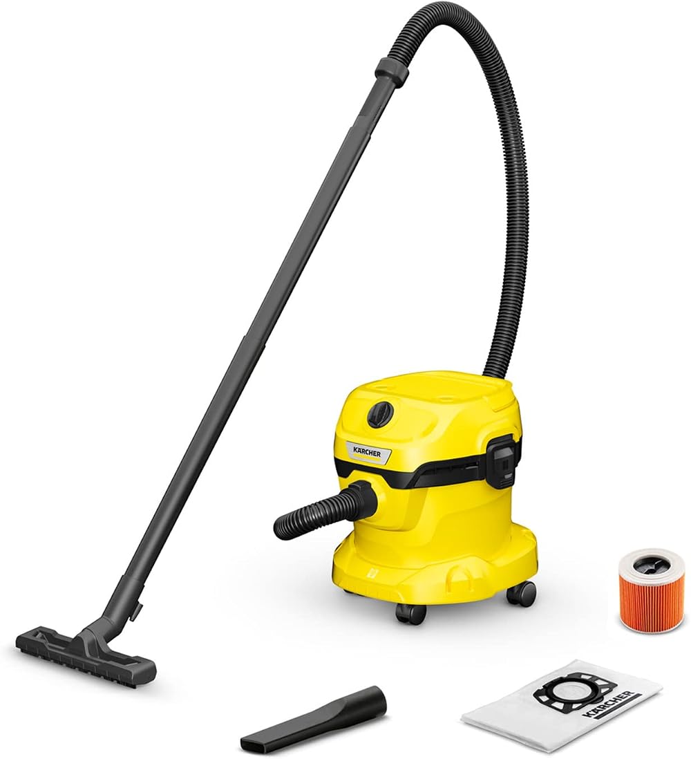 Kärcher WD 2 Plus Wet and Dry Vacuum Cleaner 1000 W Blowing Function 12 L