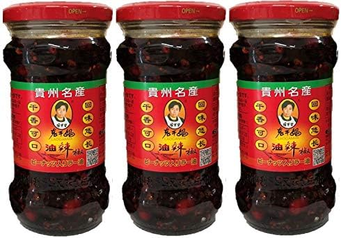 Amazon 老干媽油辣椒 3点セット ピーナツ入りラー油 激辛ラー油 業務用 275g 3 華華百貨店 中華調味料 ラー油 通販