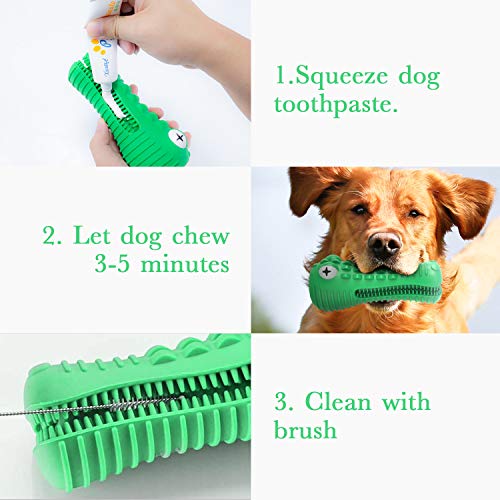 Dog Chew Toy Tough Durable Indestructible Dental Toothbrush Teeth Cleaning Toy for Medium Large Pet Dogs