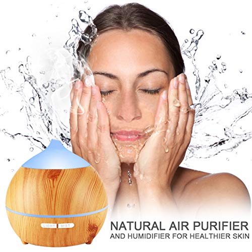 Essential Oil Diffuser 2 pack Wood Grain 250ml Aromatherapy Diffuser