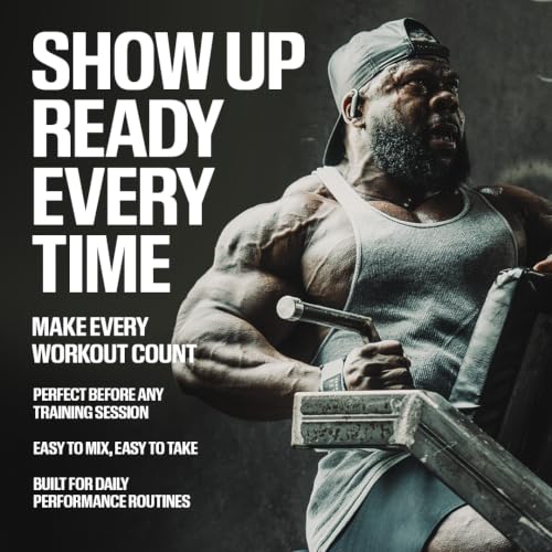 RAW Nutrition - Essential Pre - Chris Bumstead Pre Workout Formula, Sports Nutrition Pre-Workout Powders | Men & Womens Drink, Energy Powder for Working Out (Blue Raspberry)