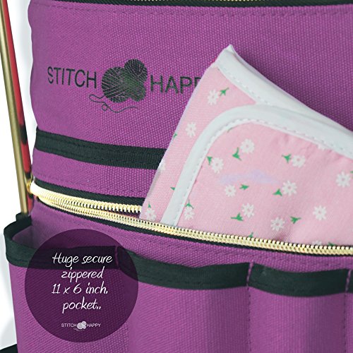 5 Stitch+Happy+Knitting+Bag+Organizer