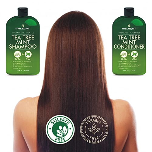 Tea Tree Mint Shampoo and Conditioner contains Pure Tea Tree Oil