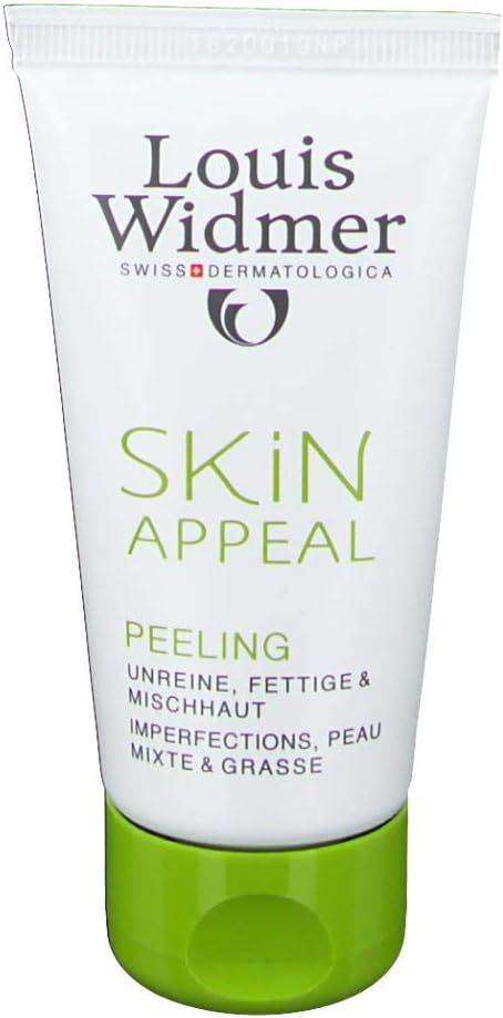 LOUIS WIDMER Skin Appeal Peeling 50ml - Skin Care - Deep Pore Cleaning - Shiny Skin - Biodegradable - Organic - Stimulates Blood Circulation - Soothes The Skin - Natural Ingredients