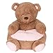 Kelly Toy Soft Plush Brown Bear Childrens Chair with Pink Corduroy Trim 18in