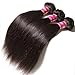 UNICE Hair 10A Malaysian Straight Human Hair 4 Bundles Unprocessed Virgin Human Hair Weave Extensions (18 20 22 24 inch)