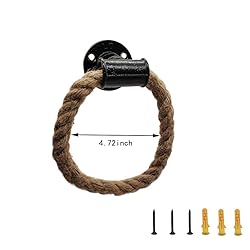 Nautical Towel Ring,Industrial Pipe Rope Towel Ring