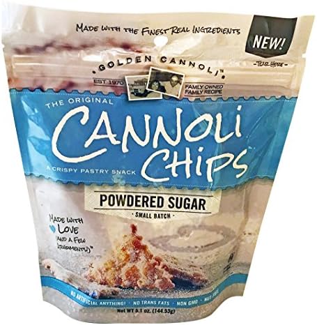 Golden Cannoli The Original Cannoli Chips! A Crispy Pastry Snack! Cookies And Cream! Perfect On The Go Snack! Delicious!