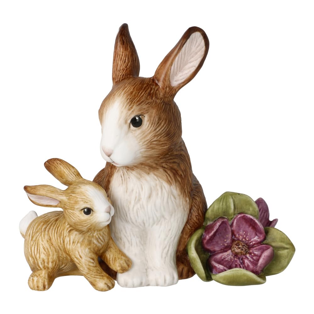 Goebel Annual Bunny 2024 Easter Bunny Figurine Made from Bisque Porcelain Dimensions: 13 x 8.5 x 13 cm, 66-845-66-1