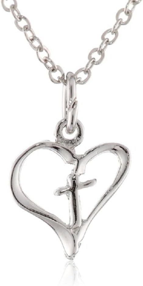 Necklace - Freeform Heart/Cross w/18" Chain