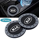 3Inc Tough Car Logo Vehicle Travel Auto Cup Holder Insert Coaster Can for KIA All Models