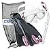 Cressi Palau Mask Fin Snorkel Set with Snorkeling Gear Bag, Pink, S/M | (Men's 4-7) (Women's 5-8) primary