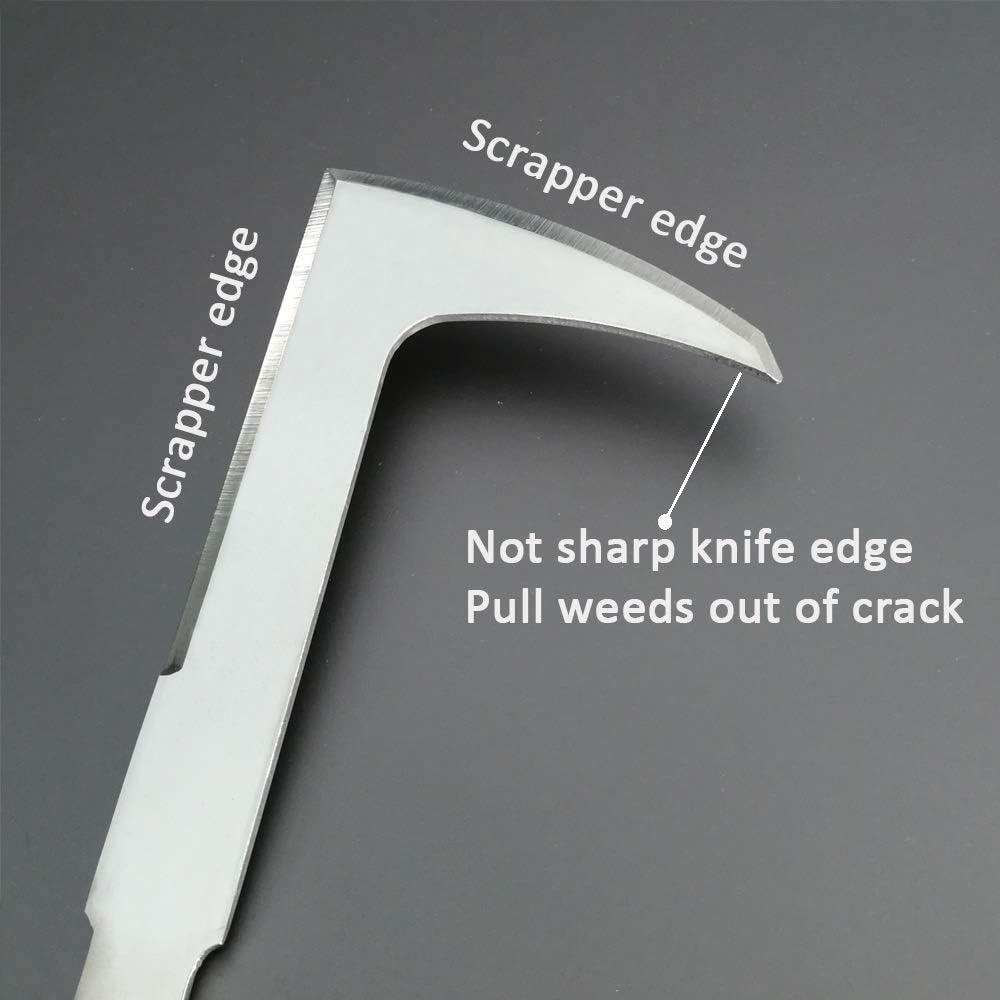 SWANSOFT Crack Weeder, Stainless Steel Weed Snatcher, Crevice Weeding Tool for Garden, Patio Pavers & Driveway Cracks : Garden & Outdoor
