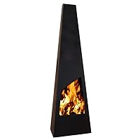  Gartenkamin Nevados schwarz XXL Garden Oven 