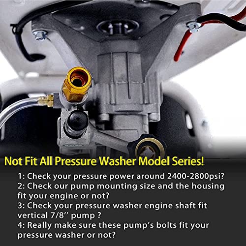 Pressure Washer Pump Replacement, 7/8'' Shaft Vertical Pressure Washer