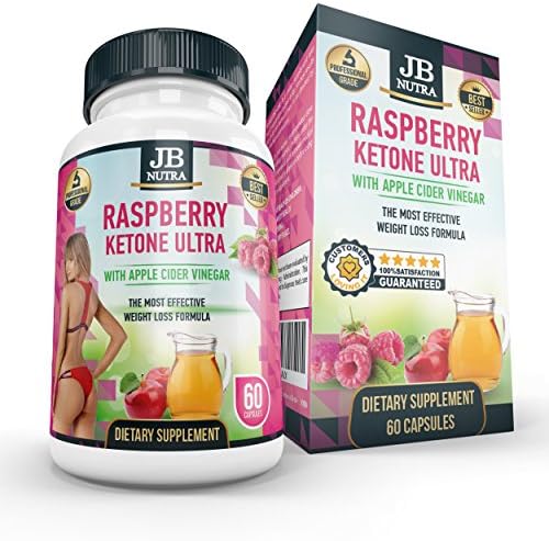 Apple Cider Vinegar, Raspberry Ketones, African Mango, Green Tea, Caffeine, Kelp, Grape Seed Extract - All in One Weight Loss Formula by JB NUTRA