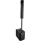 Rockville Titan MIX12C 12" Powered Column PA System with Subwoofer, 8-Channel Mixer, Bluetooth, DSP, 3200W – Portable Speaker for DJs & Events