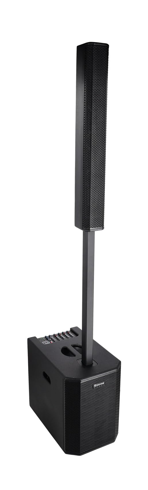 Photo 1 of Rockville Titan MIX12C 12" Powered Column PA System with Subwoofer, 8-Channel Mixer, Bluetooth, DSP, 3200W – Portable Speaker for DJs & Events